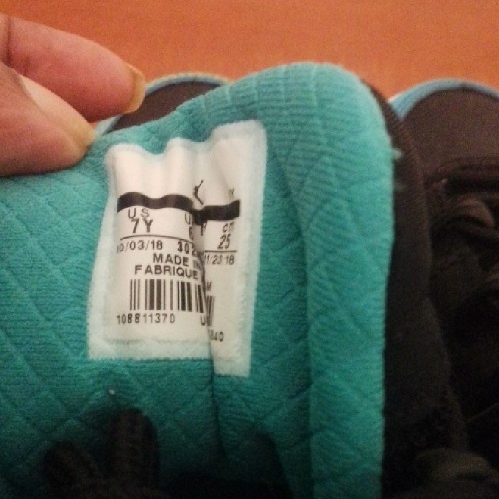 Kids Black and Blue Sneakers - Picture 5 of 7